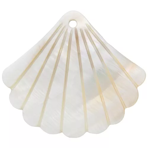 Ciondolo madreperla conchiglia - 42x48.5 mm per la creazione di bijoux x1