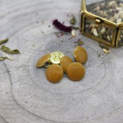 Bottone in metallo Atelier Brunette - Gem 9 mm Ocra x1|raw }}