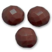 Sfaccettate mm 14 Opaque Chocolate x4|raw }}