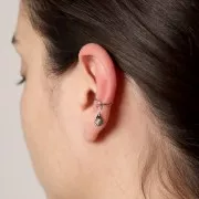 Mini ciondoli a conchiglia 7,5x6 mm - Acciaio inossidabile 316L x10