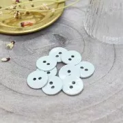 Bottone madreperla Atelier Brunette - Glossy 10 mm Sage x1