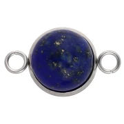 Anello aperto a crimpare per cabochon a fondo piatto da 10 mm - Acciaio inossidabile x1