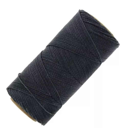 Bobina di filo cerato Linhasita per micro macramè 1 mm - Grigio scuro (474) x168m