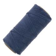 Bobina di filo cerato Linhasita per micro macramè 1 mm - Dark Jean Blue (275) x168m|raw }}