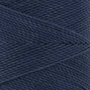 Bobina di filo cerato Linhasita per micro macramè 1 mm - Dark Jean Blue (275) x168m