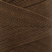 Bobina di filo cerato Linhasita per micro macramè 1 mm - Marrone terra (666) x168m