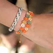 Bobina di filo cerato Linhasita per micro macramè 0,5 mm - Marrone terra (666) x335m