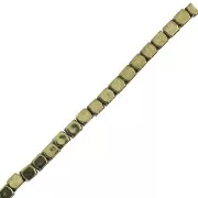 Cubi mini-ematite 1.5 mm Golden x40 cm