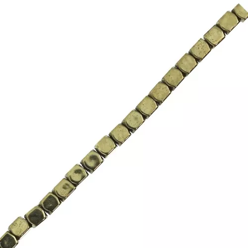 Cubi mini-ematite 1.5 mm Golden x40 cm