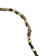 Cubi mini-ematite 1.5 mm Golden x40 cm