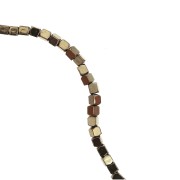 Cubi mini-ematite sintetica 1.5 mm Light Copper x40 cm
