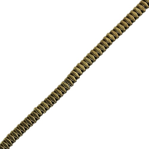 Rondelle mini-ematite sintetiche 2 mm  Golden x40 cm