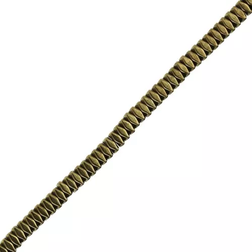 Rondelle mini-ematite sintetiche 2 mm Golden x40 cm