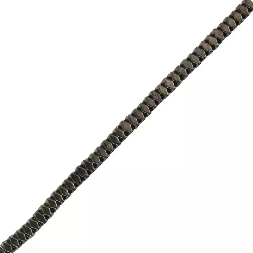 Mini-ematiti sintetiche faccettate 2 mm  Coffee x40 cm