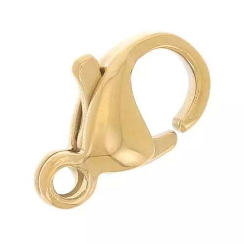 Moschettone 9 mm Acciaio inox Dorato 304L x1