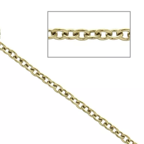 Catena forzatina mm. 1.5 Acciaio inox Dorato 316L x 50cm
