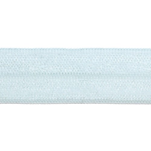 Nastro elastico satin effetto brillante 15 mm - Azzurro x 1m