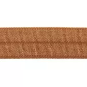 Nastro elastico satin effetto brillante 15 mm - Terracotta x 1m