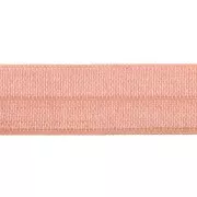 Nastro elastico satin effetto brillante  15 mm - Salmone x 1m