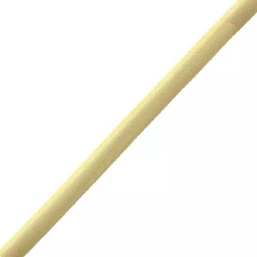 Cordone spaghetti elastico tinta unita 5 mm - Vaniglia x 1 m