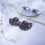 Cabochon PureCrystal 1088 8 mm  Orange Glow DeLite x1