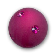 Tonda strass Polaris mm. 12 Fuchsia x1