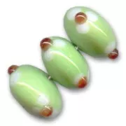 Tonda piatta motivo fiore mm. 18 Anice x1