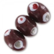 Tonda piatta mm. 18 Dark Red Coral x1|raw }}