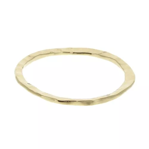 Anello sottile martellato - taglia 52 placcato Oro 3 microns