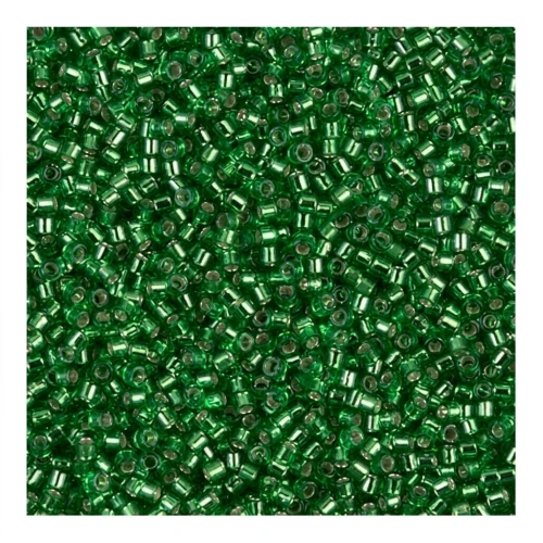 Miyuki Delica 15/0 DBS0046 - Green Silver Lined
