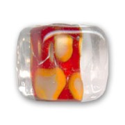 Cubo mm. 13 Crystal Red Lined  x1