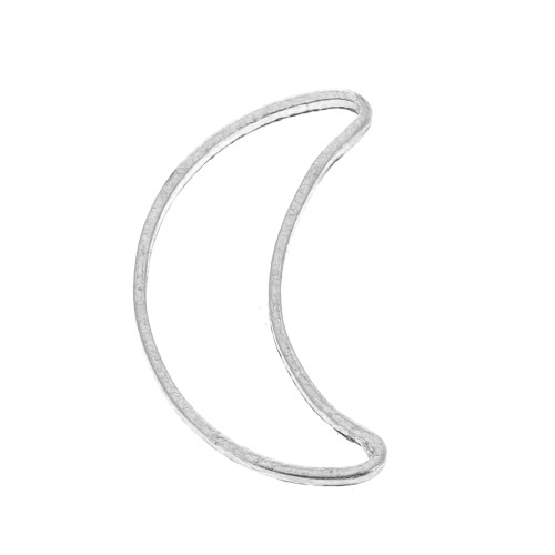 Ciondolo luna 15x9 mm per la creazione di bijoux DIY - Argento x10