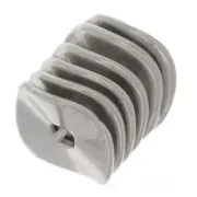 Rondelle irregolari 9.5 mm - argentato x10