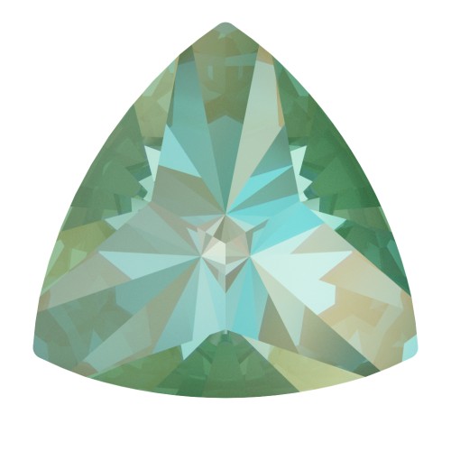Cabochon triangolo PureCrystal 4799 9 mm Crystal Silky Sage Delite x 1