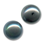 Cabochon semi-forati 6 mm - Perle d'acqua dolce Grigio scuro Irisé x2|raw }}