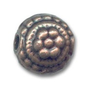 Bombata metallo mm. 12 rame antico x1