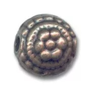 Bombata metallo mm. 12 rame antico x1