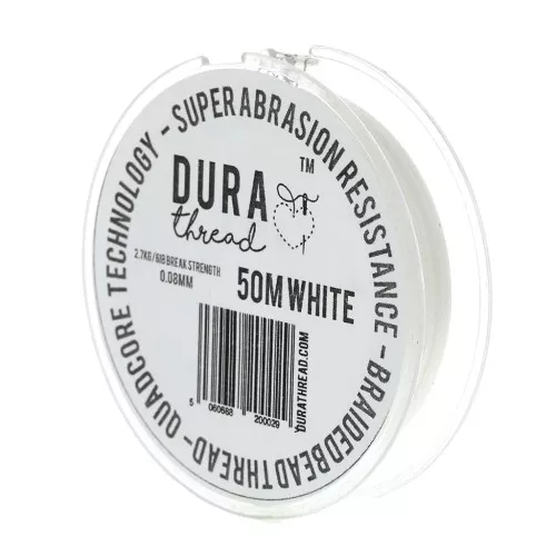 Fil nylon DURAthread 0.08 mm Bianco x50 m