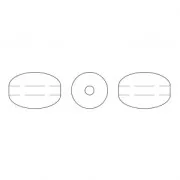 Perline PureCrystal Perles Grain de riz - 5824 4 mm Gold Pearl x20