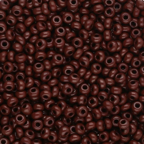Perline di semi Preciosa 9/0 2,5 mm - Cioccolato opaco x20g