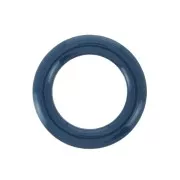 Distanziatore anellino stile ciambella in resina epossidica 23mm Blu petrolio x1