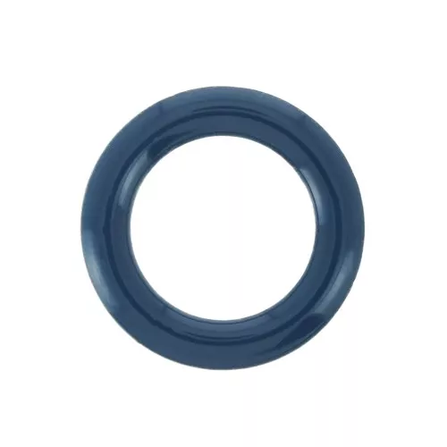 Distanziatore anellino stile ciambella in resina epossidica 23mm Blu petrolio x1