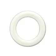 Distanziatore anellino stile ciambella in resina epossidica 23mm Bianco x1