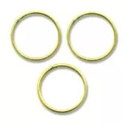 Anellini aperti mm. 10x0.7 mm dorato con oro fino x50