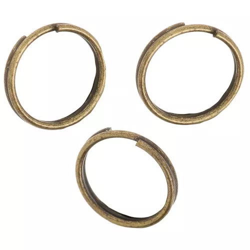 Anelli doppi mm. 10x0.7 mm bronzo x50