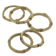 Cerchio/Anello chiuso in bambù 36 mm per la creazione di bijoux DIY x1