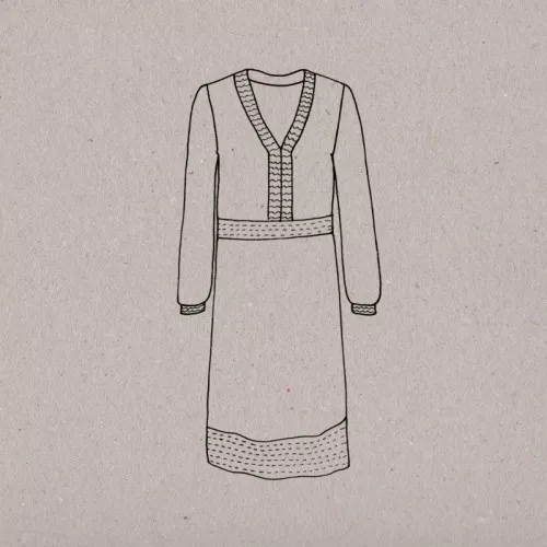 Cartamodello Aime comme marie - Aime comme Mosaïque - Vestito