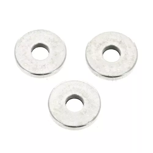 Dischi piatti forati lisci stile Heishi 6x0.8mm Placcatura Argento Antico x15