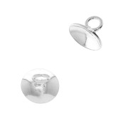 Coppetta liscia - attacco pendente con un anellino saldato 8 mm Argentato x1|raw }}