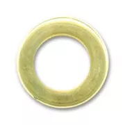 Anellino mm. 13 dorata con oro fino x6